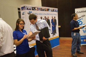 The Engineering Career Center hosts two career fairs every year.